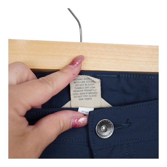 Duluth Trading Pants Womens Blue Flexpedition Cargo Crop Hike Trail 18 x 31 - Picture 6 of 9